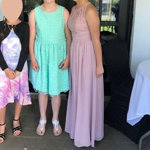 Blush pink bridesmaid dress